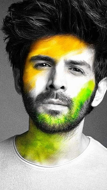Kartik Aryan, Black And White, India Theme HD phone wallpaper