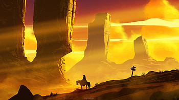 Horse Rider Day , horse, artist, artwork, digital-art, deviantart HD wallpaper