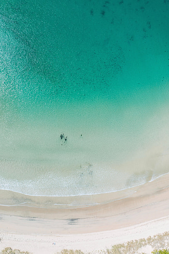 Nature, Sea, Beach, View From Above, Coast, Surf HD phone wallpaper