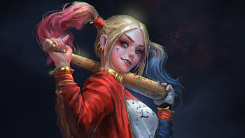 Harley Quinn Sketch Art, harley-quinn, artwork, superheroes, deviantart HD wallpaper