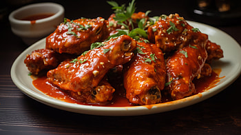 Succulent Chicken Wings, Chicken Wings, food, chicken HD wallpaper