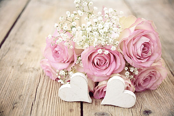 flowers, abstract, roses, love HD wallpaper