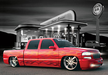 A Clean, Classic Creation, extended cab, gm, 07, red HD wallpaper