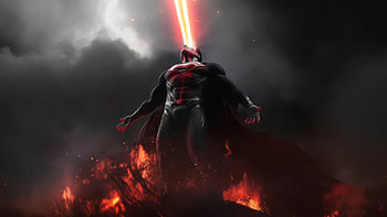 Superman Heat Vision, superman, superheroes, artwork, art, digital-art, ai HD wallpaper
