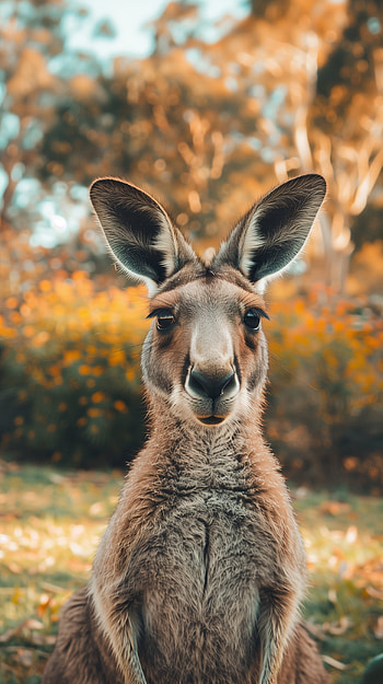 Kangaroo Portrait HD phone wallpaper