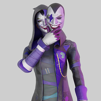 Joker mask, magenta, game, sleeve, m416_fool, dangerous_jokar, jokar, pubg, bgmi HD phone wallpaper