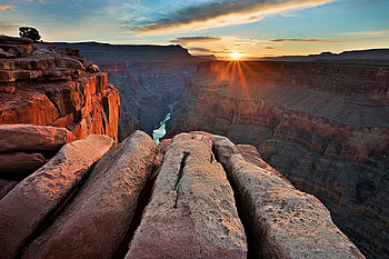 Landscape, Sun, Canyon HD wallpaper