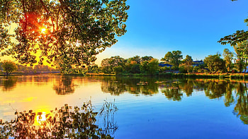 Nature's river , Scenic river landscapes, Tranquil water reflections, Captivating nature scenes HD wallpaper
