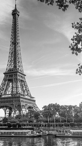 Eiffel Tower, Black and white graphy, Timeless elegance, collection HD phone wallpaper