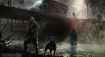 Soldier Weapons Digital Art, soldier, guns, weapon, artist, artwork, digital-art, rottweiler, dog HD wallpaper