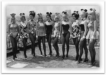 bunnies 60,s, bunnies, women, girls, vintage HD wallpaper