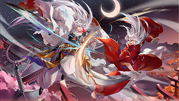 Artwork, InuYasha and Sesshomaru HD wallpaper