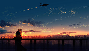 dom To Go , anime-girl, anime, alone, artist, artwork, digital-art HD wallpaper