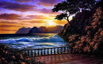 Amazing sunset beauty, Nature's spectacle, Captivating colors, Awe-inspiring view HD wallpaper