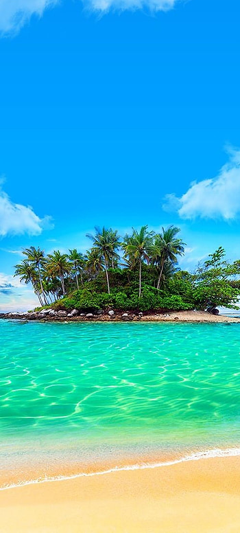 LoveLife, cloud, sky, ocean, island, sea HD phone wallpaper