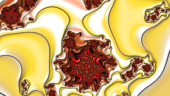 Fractal Art for your - Trippy, yellow, red, digital, psychedelic, trippy, Abstract, fractal HD wallpaper