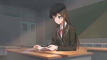 Yahari Ore No Seishun Love Comedy Wa Machigatteiru, Anime, My Teen Romantic Comedy Snafu, Black Hair, Long Hair, School Uniform, Yukino Yukinoshita HD wallpaper