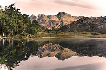Nature, Sky, Mountains, Vertex, Lake, Reflection, Tops HD wallpaper