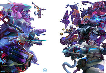 Overwatch Digital Art, overwatch, games, digital-art, artwork HD wallpaper