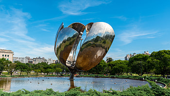Floralis Generica, Buenos Aires, Argentina HD wallpaper