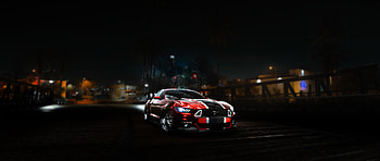 Need for Speed, Ford Mustang, dark, art HD wallpaper