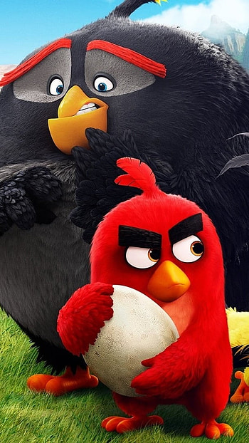 Angry Birds, Red Chuck, Bomb HD phone wallpaper
