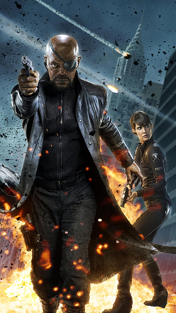 Nick Fury, Maria Hill, Sony Xperia HD phone wallpaper