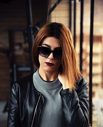 Woman, black sunglasses, blonde HD phone wallpaper