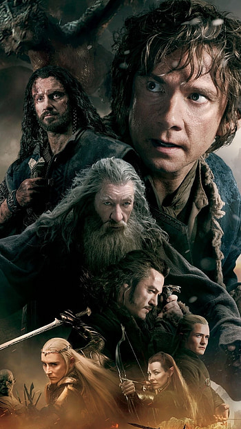 The Hobbit, Battle of the Five Armies, Epic conclusion, Battle for Middle Earth HD phone wallpaper