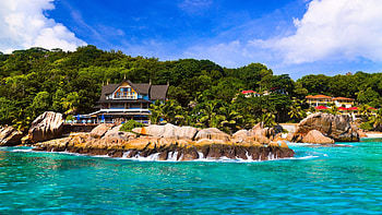 Seychelles, Exotic island, La Digue, Patatran village HD wallpaper