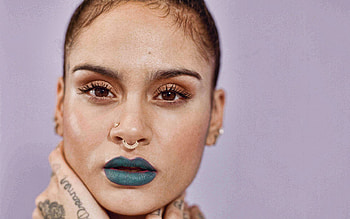 Kehlani, Music artist, Portrait, Green lipstick HD wallpaper