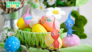 Vibrant Pikmin Bloom : Spring Eggs and Colorful Adventures, Pikmin HD wallpaper