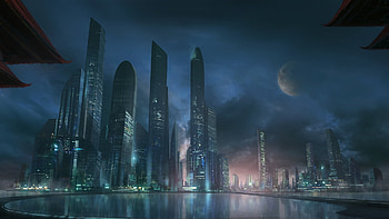 City, Sci Fi HD wallpaper