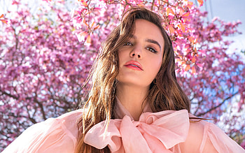 Bailee Madison, American actress, hoot, pink dress, portrait, American star, popular actresses HD wallpaper