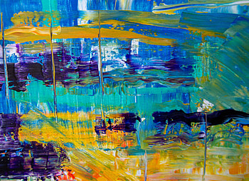 Brush marks, canvas, colorful, art HD wallpaper