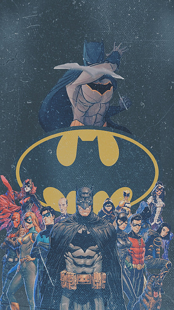 Bat family, robin, redrobin, nightwing, batfamily, redhood, batman HD phone wallpaper