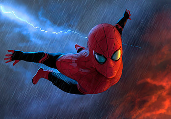 Spiderman All The Way, spiderman, superheroes, artwork, digital-art, art HD wallpaper