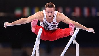 Sam Mikulak, Parallel Bars HD wallpaper