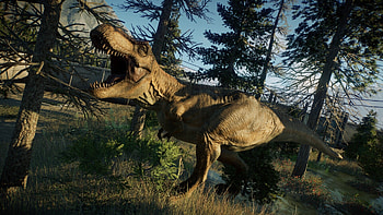 Jurassic World Evolution 2, Tyrannosaurus Rex guide, Gaming strategies, Dinosaur simulation HD wallpaper