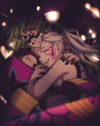 Gyutaro e Daki, zenitsu, inosuke, kimetsunoyaiba, tanjiro HD phone wallpaper
