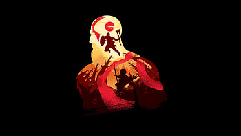 Kratos In God Of War Minimalism, kratos, god-of-war-4, god-of-war, games, ps-games, minimalism HD wallpaper