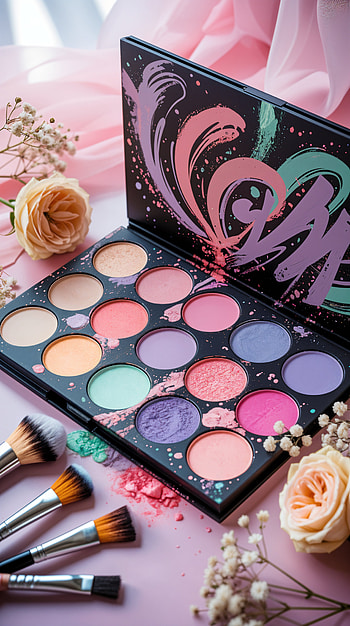 Pastel Glam Makeup Palette — , makeup HD phone wallpaper