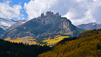 Nature, Trees, Mountains, Autumn, Rocks, Forest HD wallpaper