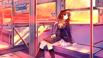 ushinawareta mirai wo motomete, brown hair, uniform, short hair, hat HD wallpaper