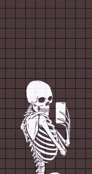 Skeleton aestetich, jaw HD phone wallpaper