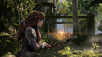 Horizon Forbidden West Aloy in Jungle, video game, Horizon Forbidden West, Aloy (Horizon Series) HD wallpaper