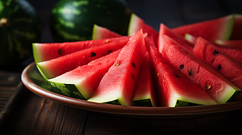 Fresh Watermelon Slices, food, watermelon HD wallpaper