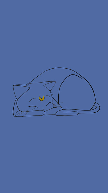 Luna Sailor Moon, artemis, usagitsukino, manga, anime, sailor moon HD phone wallpaper