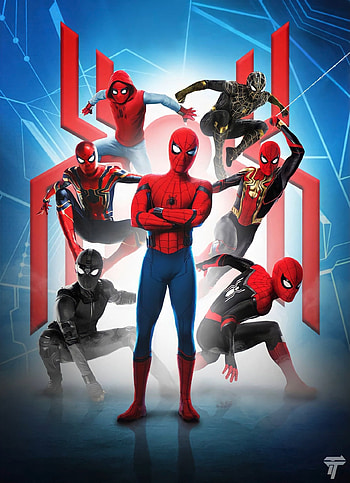 suites of spiderman, Tom holland, No way home HD phone wallpaper