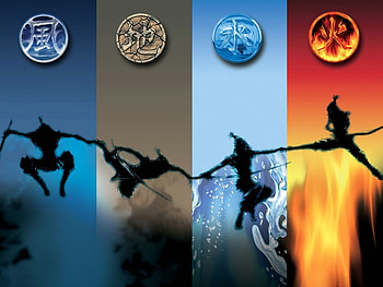 4 Elements ninjas, elements, 4, for HD wallpaper